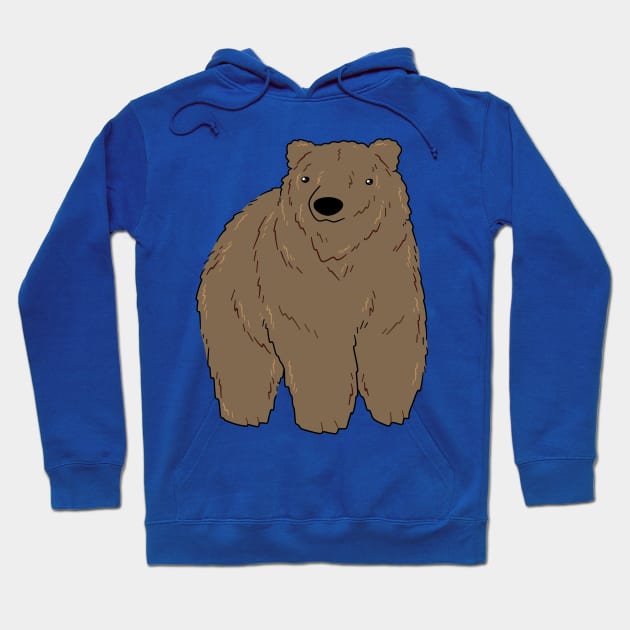 Cute Grizzly Bear Hoodie by saradaboru